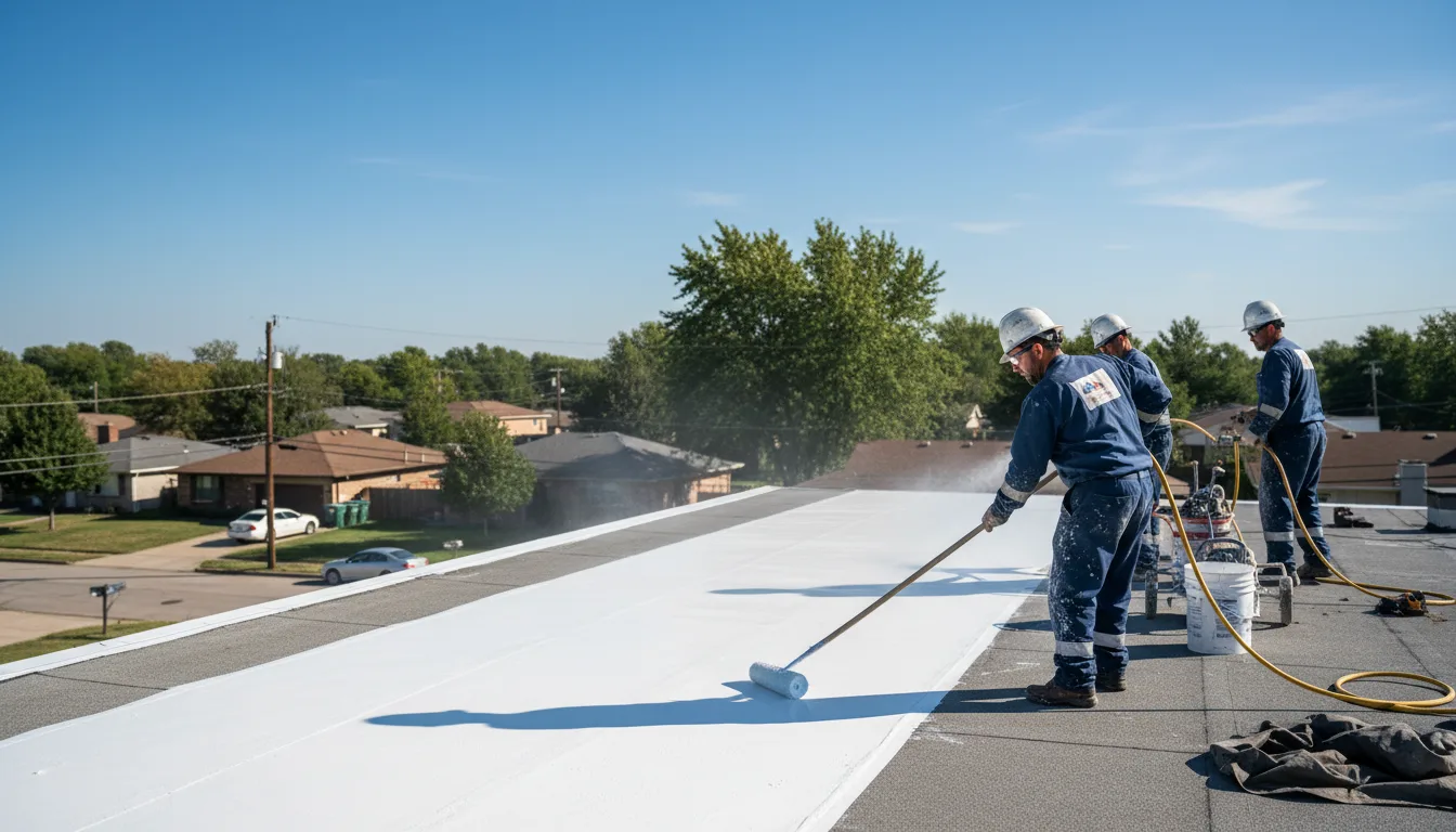 Commercial roof coating in Llano, NM near me